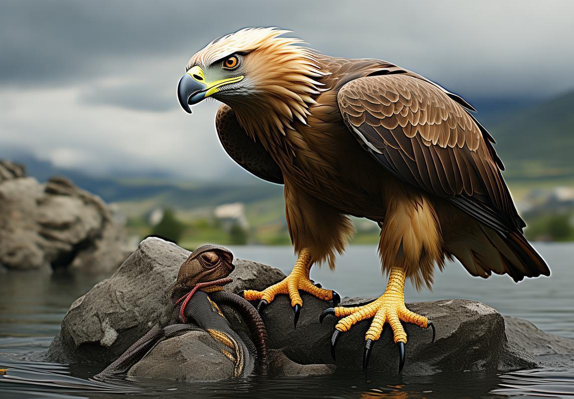 老鹰捕食蜥蜴生存实录：自然法则下的动物行为与生存竞争